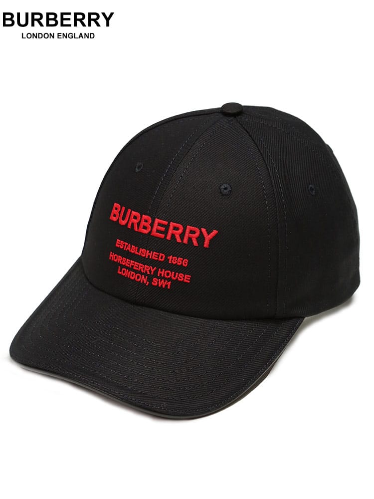 バーバリー レディース キャップ BURBERRY ブランド 帽子 ベースボールキャップ ホースフェリーモチーフ コットンツイル BBL8043040