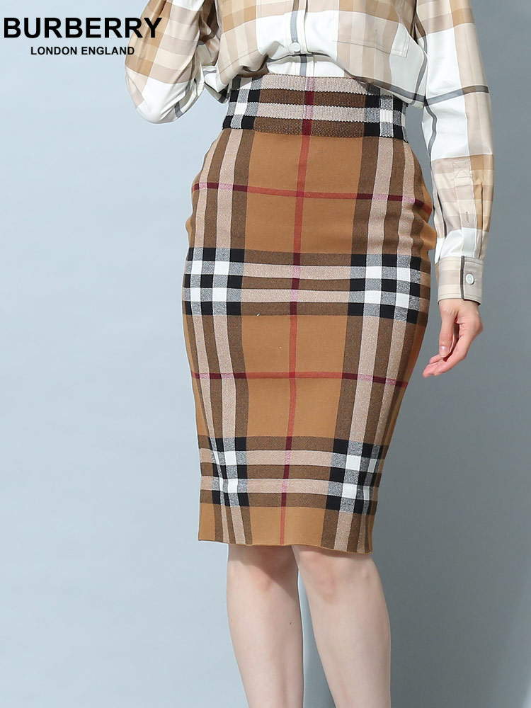 バーバリー ニット スカート セットアップ - レディースファッション