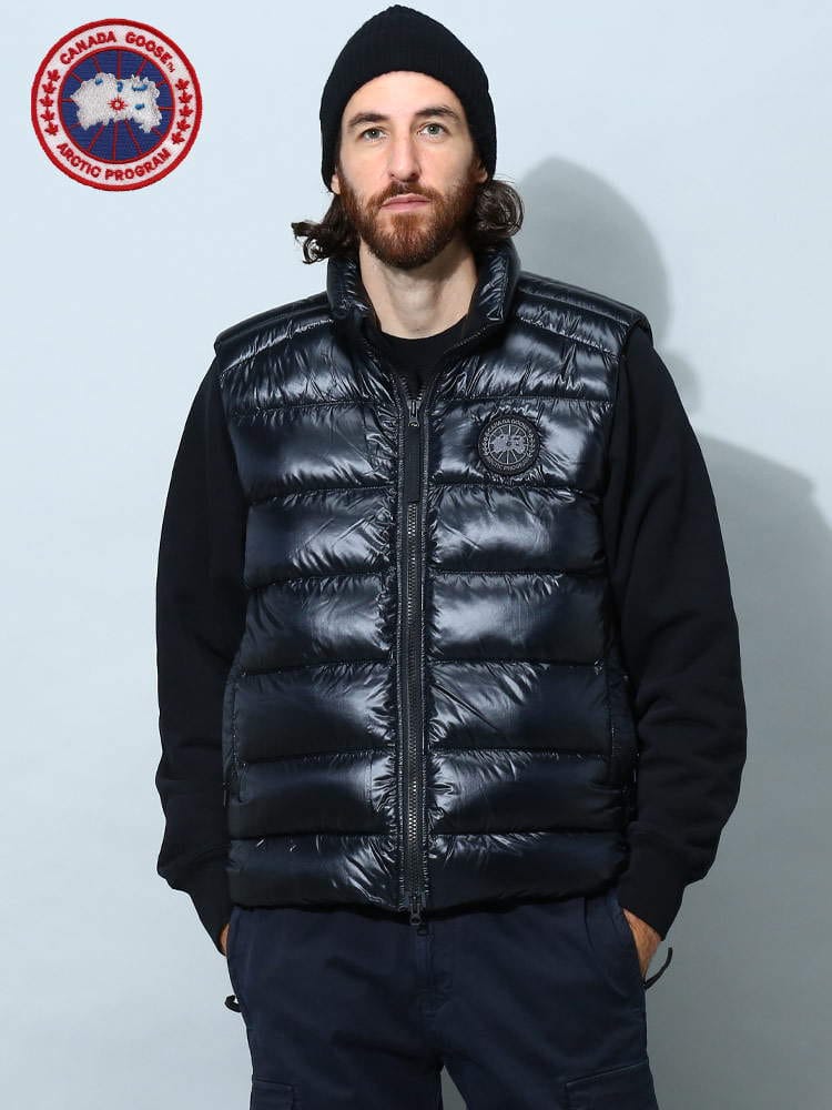 カナダグース メンズ ベスト CANADA GOOSE ブランド ダウンベスト ジレ ダウン フルジップ スタンド CROFTON CG2229MB