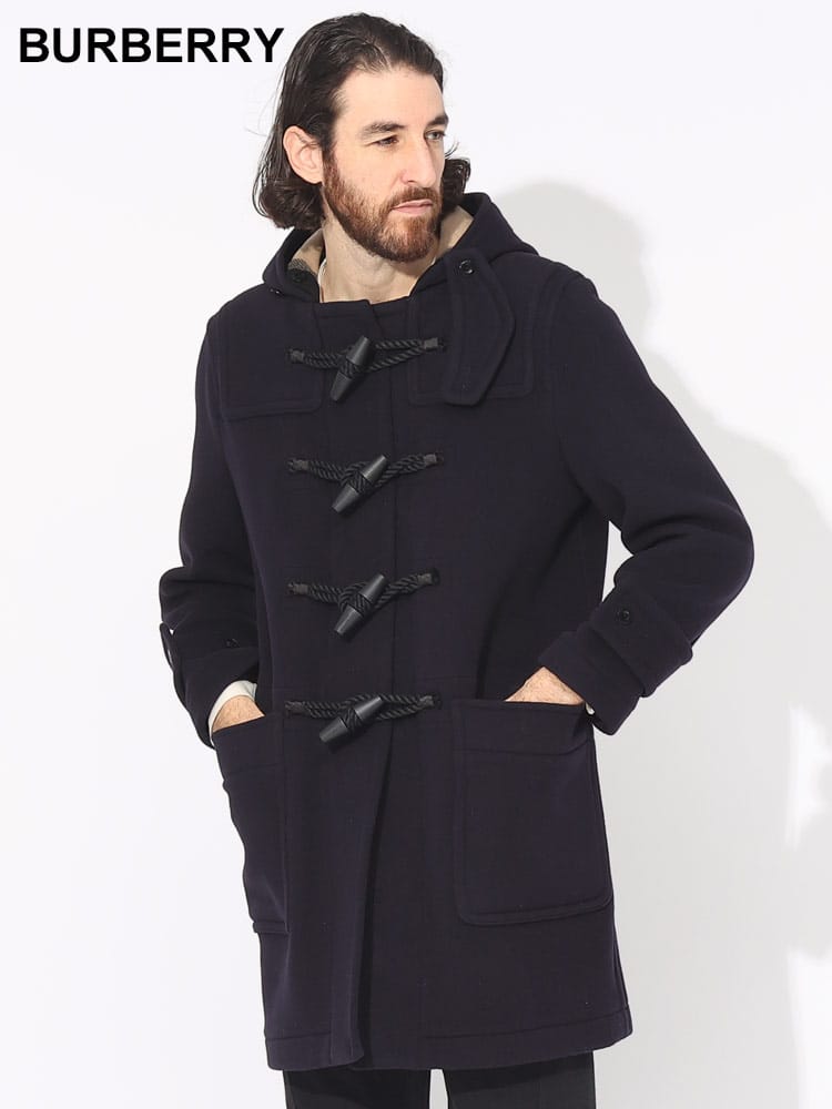 BURBERRY (バーバリー) ウール 裏チェック ダッフルコート BB8033638 ブランド メンズ 男性 アウター