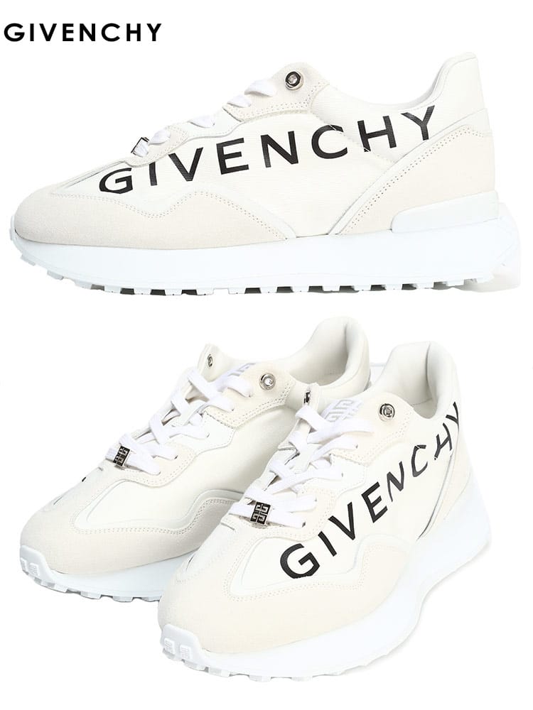 ジバンシィ メンズ スニーカー GIVENCHY ブランド シューズ 靴 ロゴ キャンバス スエード レザー 大きいサイズ GVBH006ZH1AJ