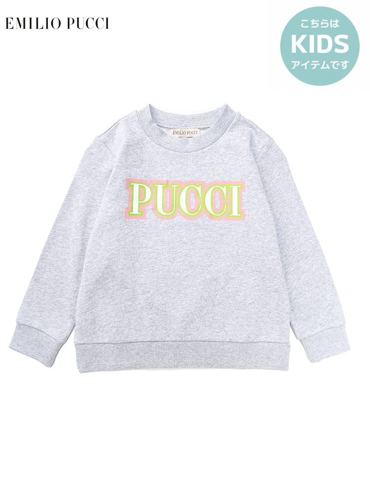 エミリオ プッチ キッズ トレーナー EMILIO PUCCI Junior ブランド 子供服 トップス スウェット ロゴ 子ども レディース EPK9R4A10F0062