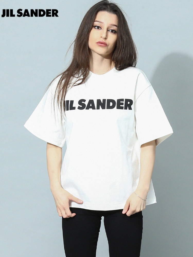 ジルサンダー レディース Tシャツ 半袖 JIL SANDER ブランド カットソー トップス シャツ ロゴ クルーネック JLLGC0001J45047