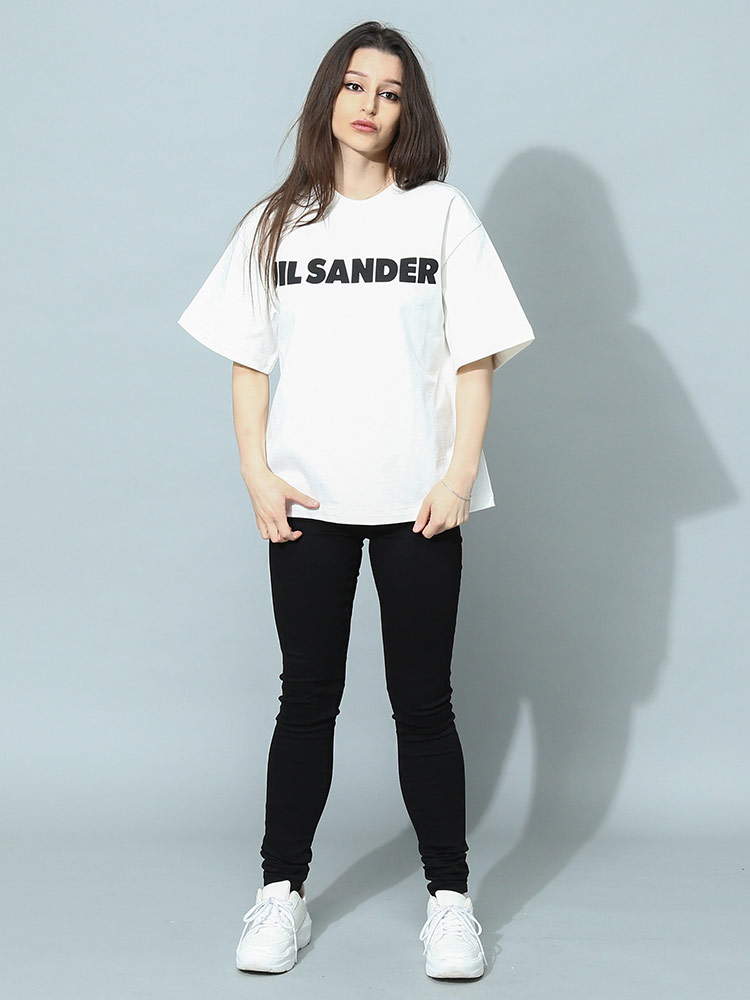 ジルサンダー レディース Tシャツ 半袖 JIL SANDER ブランド カットソー トップス シャツ ロゴ クルーネッ【サカゼン公式通販】