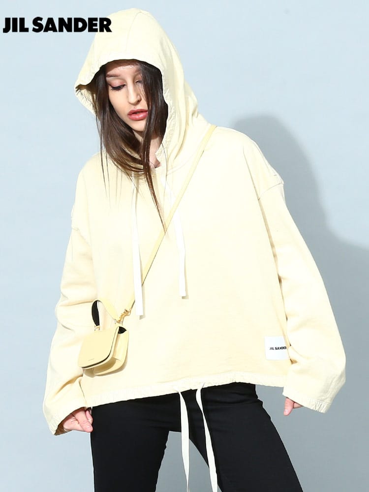 ジルサンダー レディース パーカー JIL SANDER ブランド フーディー トップス 長袖 フード ロゴ オーバーサイズ JLLGU0009JTN030