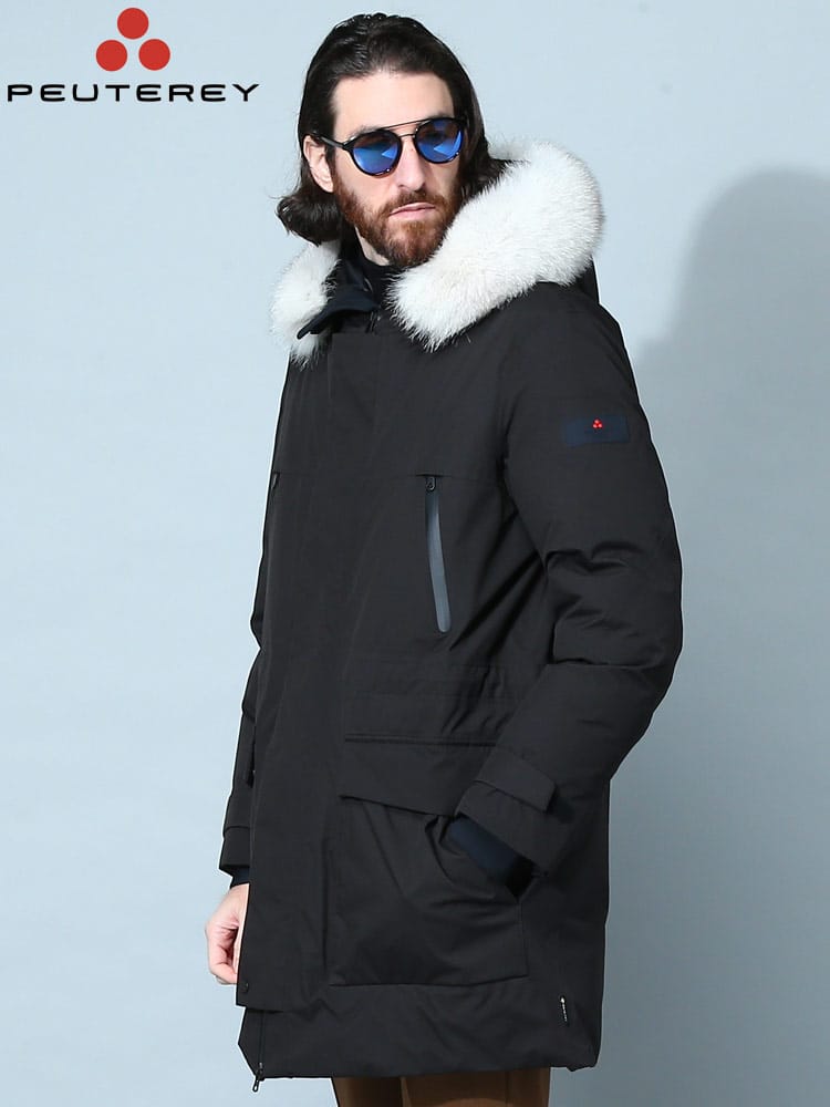 ピューテリー メンズ ダウン PEUTEREY ブランド ダウンブルゾン アウター コート ブルゾン ファー フード BERSERK 防水 レギュラーフィット 大きいサイズ PUPEU44130