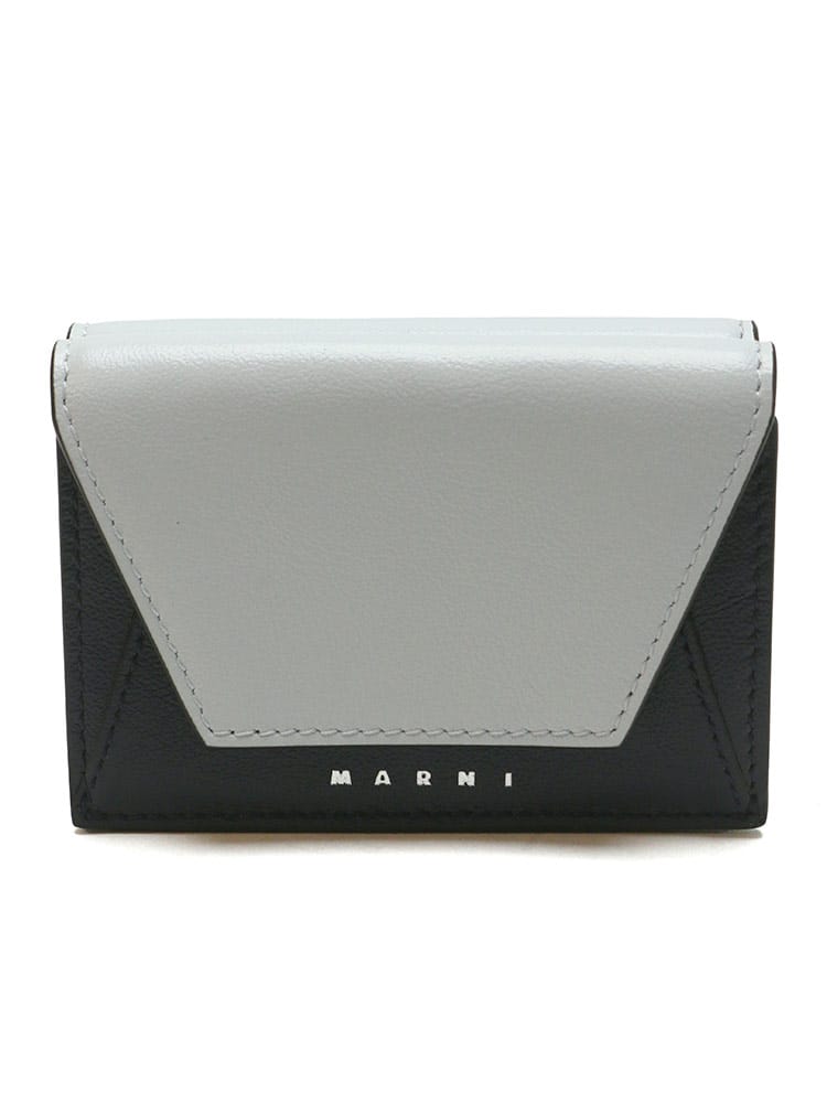 MARNI (マルニ) ミニロゴ バイカラー 三つ折り財布 【春夏新作】 MAPFMI0052U0 ブランド