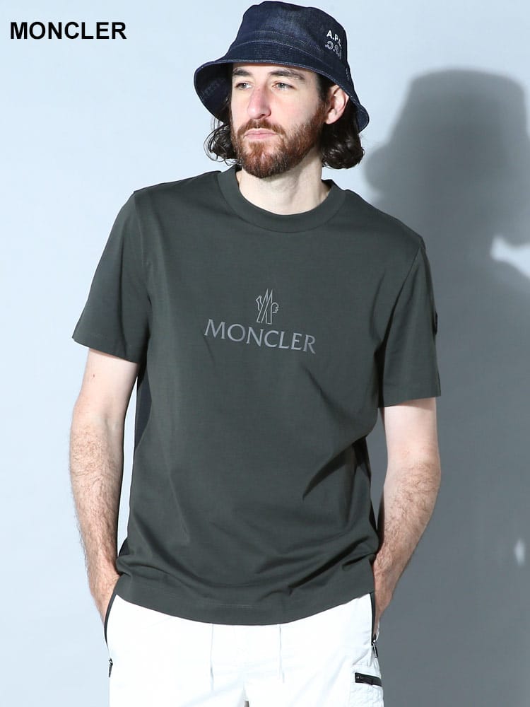 MONCLER (モンクレール) クラシックロゴ クルーネック 半袖 Tシャツ MC8C00009829H8 ブランド
