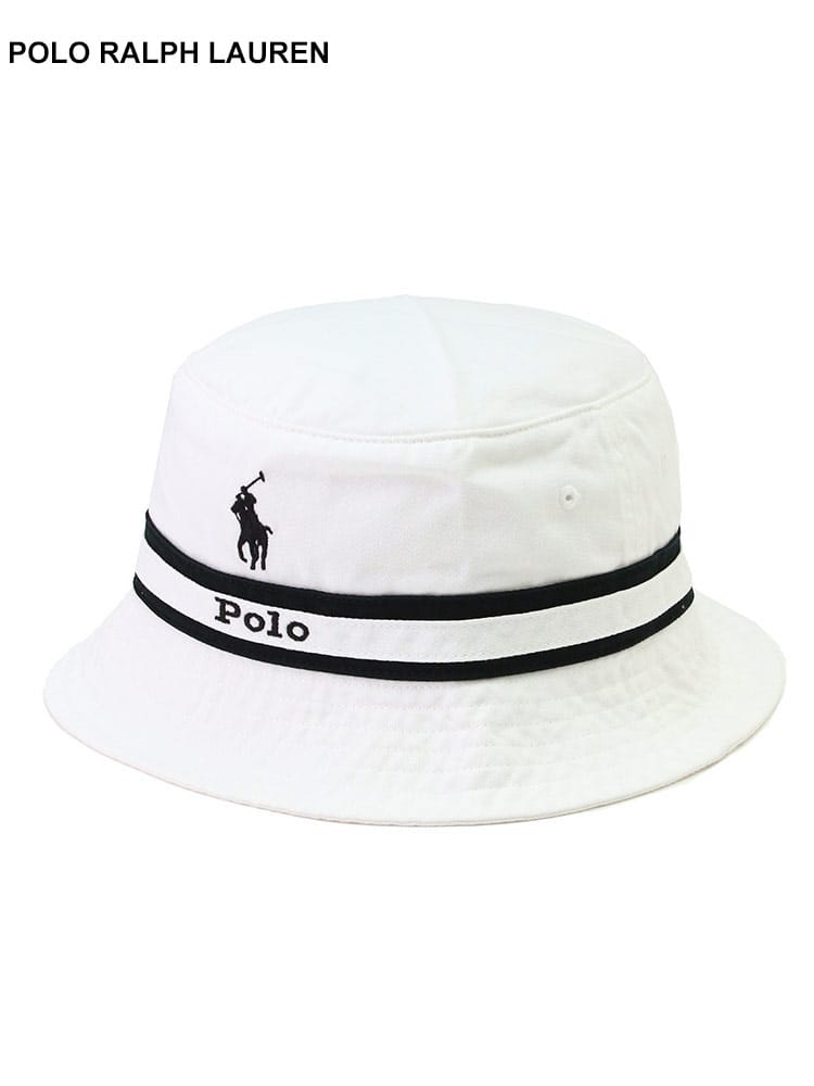 POLO RALPH LAUREN (ポロラルフローレン) ライン コットン バケットハット RL710900272 ブランド