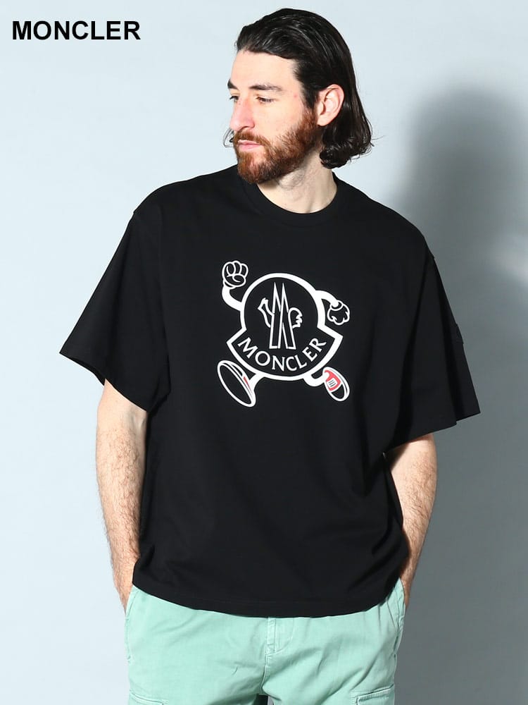 MONCLER (モンクレール) フロントプリント クルーネック 半袖 Tシャツ MC8C00010M2643 ブランド