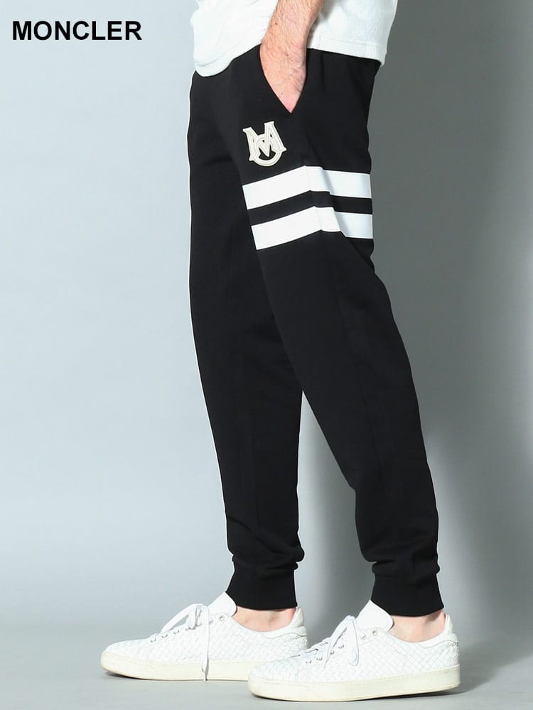 MONCLER (モンクレール) ロゴ ライン スウェットパンツ MC8H00006809KR 