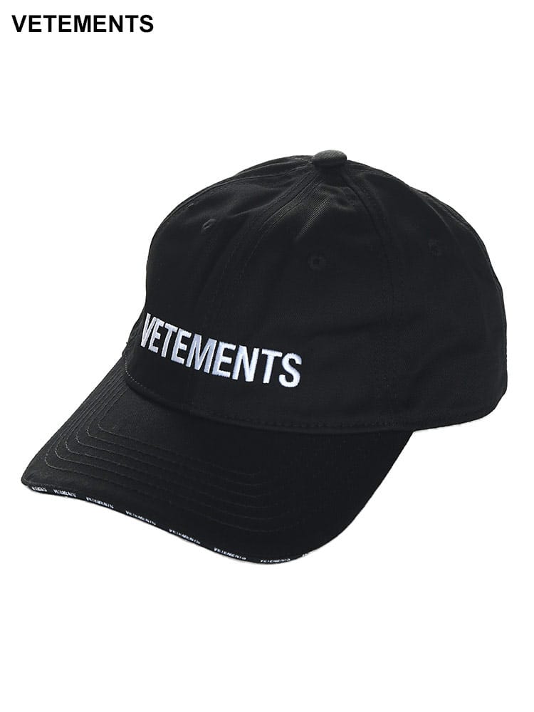 VETEMENTS (ヴェトモン) ロゴ刺繍 コットン キャップ メンズ ブランド VMUE63CA100B