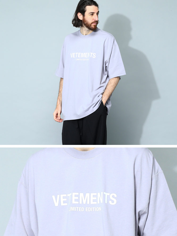 VETEMENTS (ヴェトモン) ロゴプリント クルーネック 半袖 Tシャツ ...