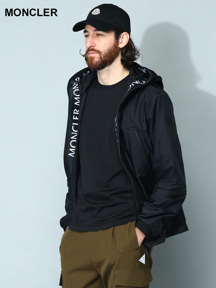 MONCLER (モンクレール) ロゴ フルジップ ウインドブレーカー Junichi MCJUNICHI3 メンズ ブランド