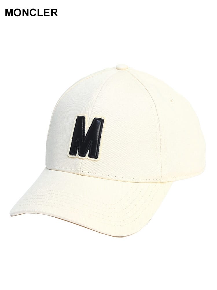 MONCLER (モンクレール) Mロゴ コットン キャップ メンズ ブランド MCL3B00020U082