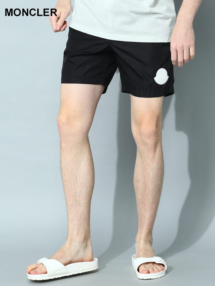 MONCLER (モンクレール) BIGワッペン メッシュインナー スイムショーツ MC2C0001653326