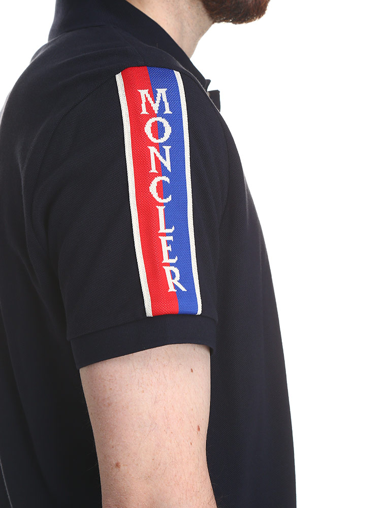 MONCLER (モンクレール) ロゴライン 半袖 ポロシャツ MC8A00020899UR 