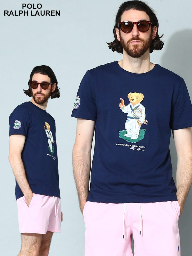 POLO RALPH LAUREN (ポロ ラルフ ローレン) ベアテニス クルーネック 半袖 Tシャツ RL710910542 メンズ ブランド