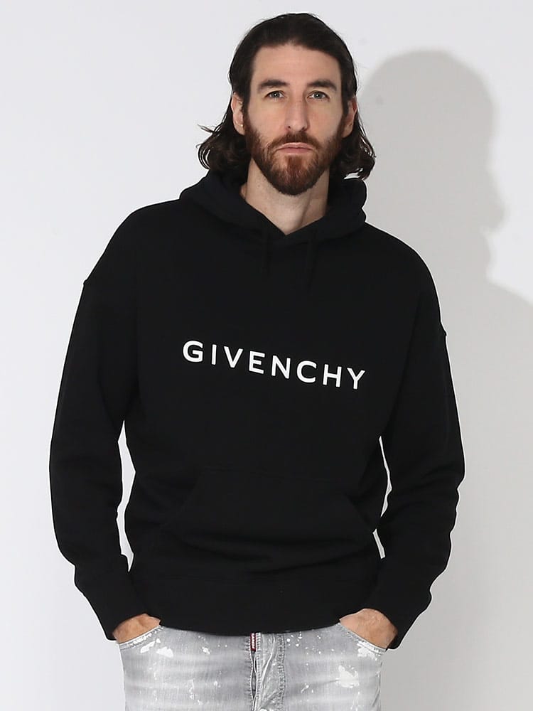 GIVENCHY (ジバンシィ) ロゴプリント プルオーバー パーカー GVBMJ0HC3YAC ブランド メンズ 男性 トップス