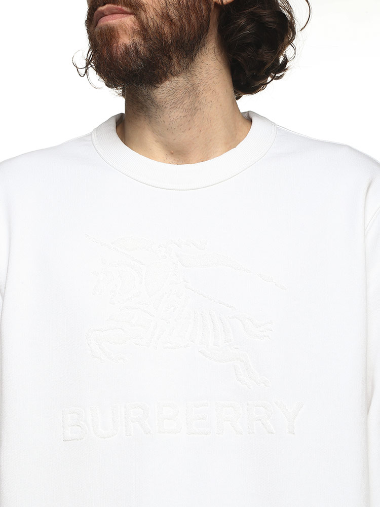 BURBERRY (バーバリー) サガラ刺繍 クルーネック トレーナー BB8072758 