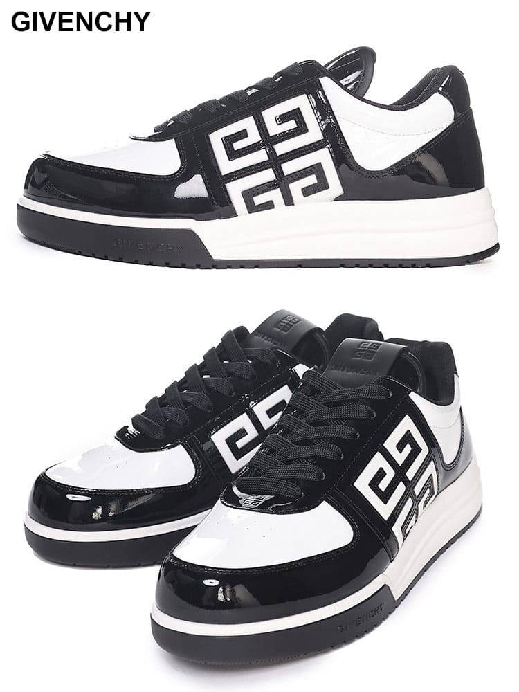 GIVENCHY (ジバンシィ) エナメルレザー G4 スニーカー GVBH007WH1HJ ブランド メンズ 男性 シューズ