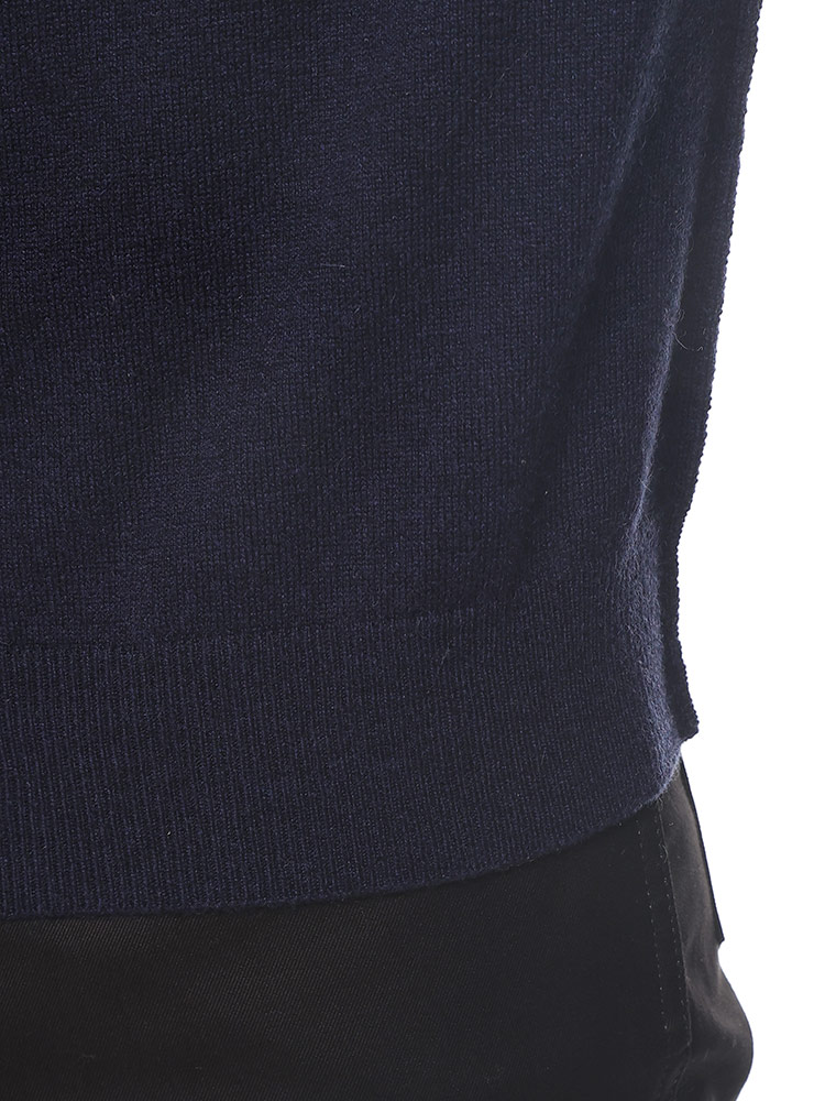 得価安い濃紺M新品 メゾン マルジェラ カシミヤ混 ニット シャツ セーター メンズ ニット/セーター