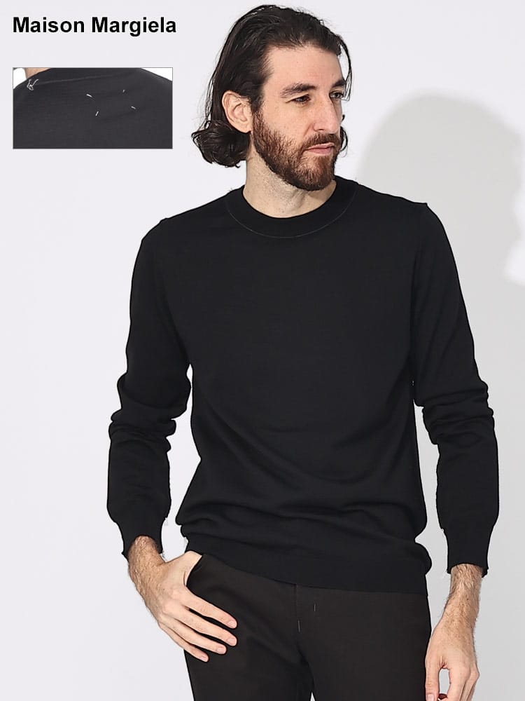 Maison Margiela 4 メゾン マルジェラ 19SS ブロウクンVネックニット  