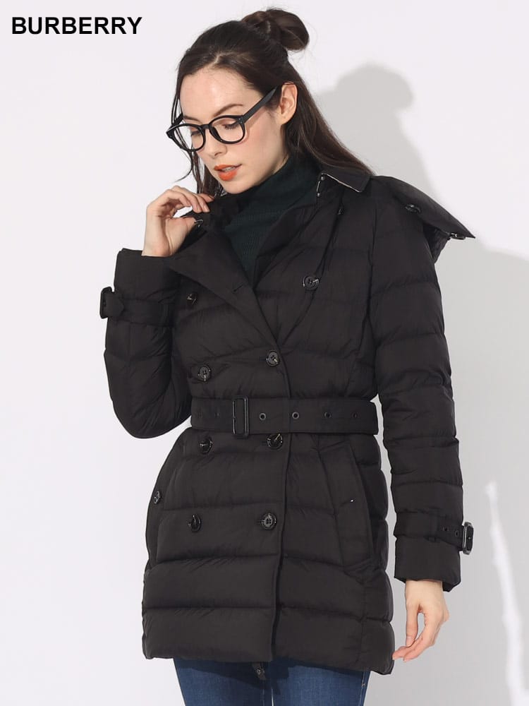 BURBERRY (バーバリー) ナイロン フーデッド パファーコート 