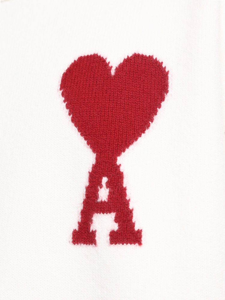 AMI PARIS (アミパリス) 胸ロゴ クルーネック ニット AMI DE COEUR AMBFUKS006018 【サカゼン公式通販】