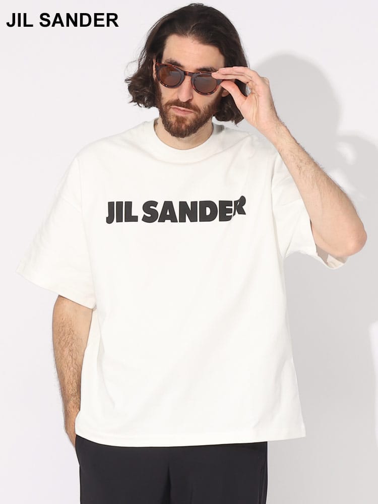 JIL SANDER (ジルサンダー) フロントロゴ クルーネック 半袖 Tシャツ JLGC0001J45047 ブランド メンズ 男性 トップス