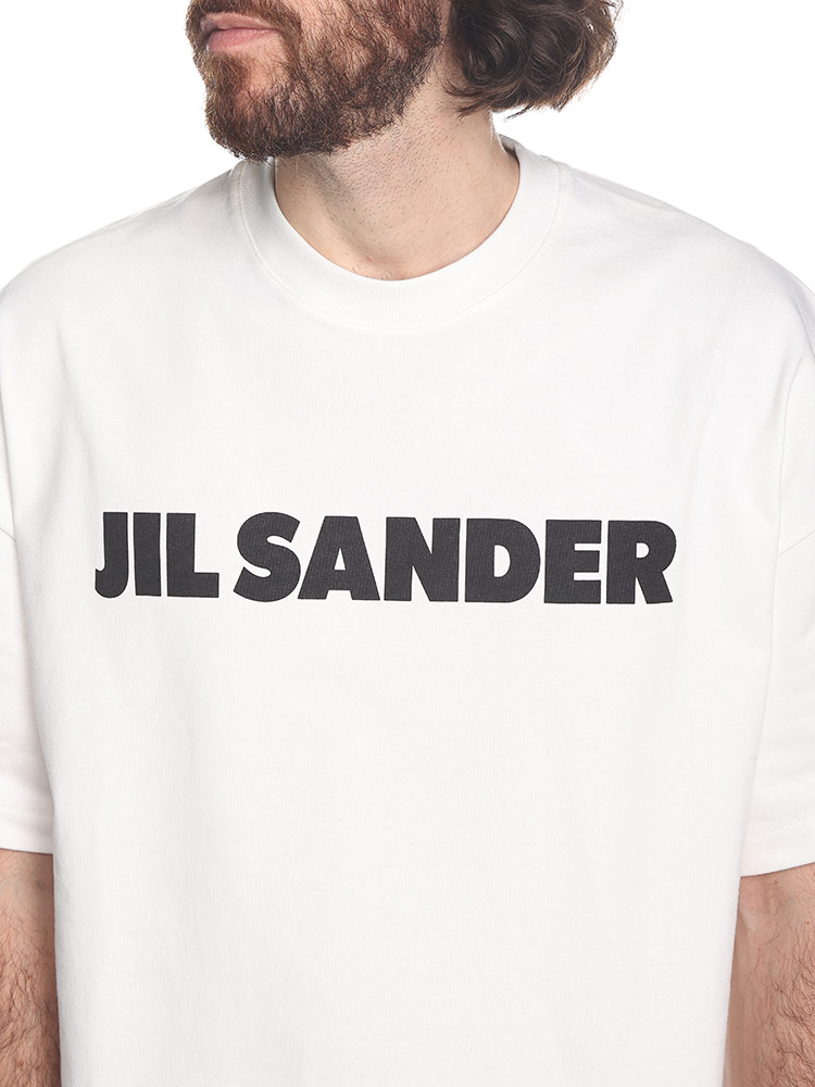 JIL SANDER (ジルサンダー) フロントロゴ クルーネック 半袖 Tシャツ 