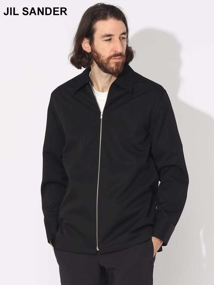 JIL SANDER (ジルサンダー) フルジップ 長袖 シャツ JLDL0167J40117 ブランド メンズ 男性 トップス