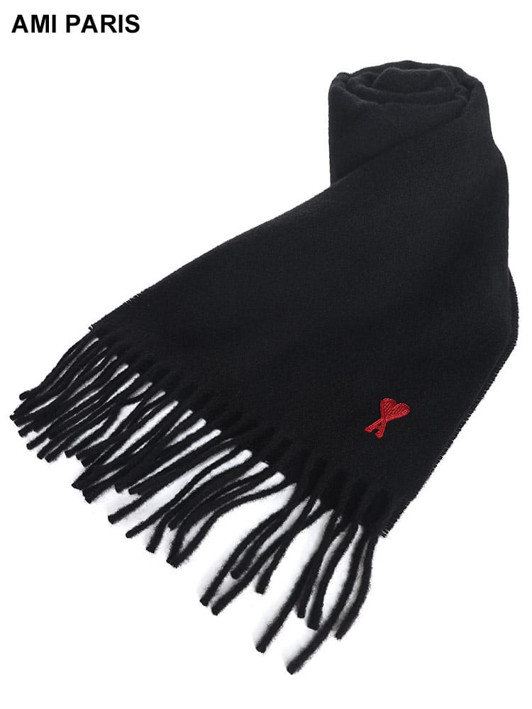 AMI PARIS (アミパリス) AMI DE COEUR フリンジ マフラー AMLUSF405334 ブランド レディース ストール