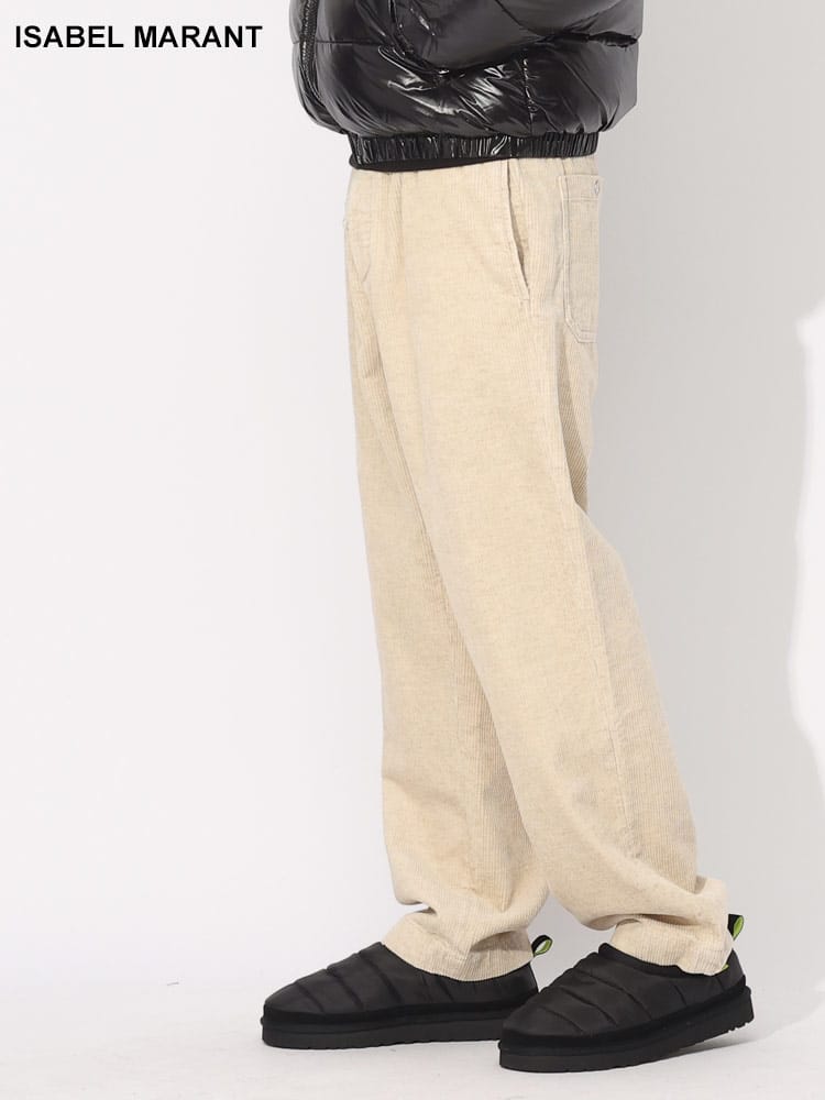 ISABEL MARANT (イザベルマラン) コーデュロイ ボタンフライ パンツ RAILEN IMA0181HAA3G34H ブランド メンズ 男性 ボトムス