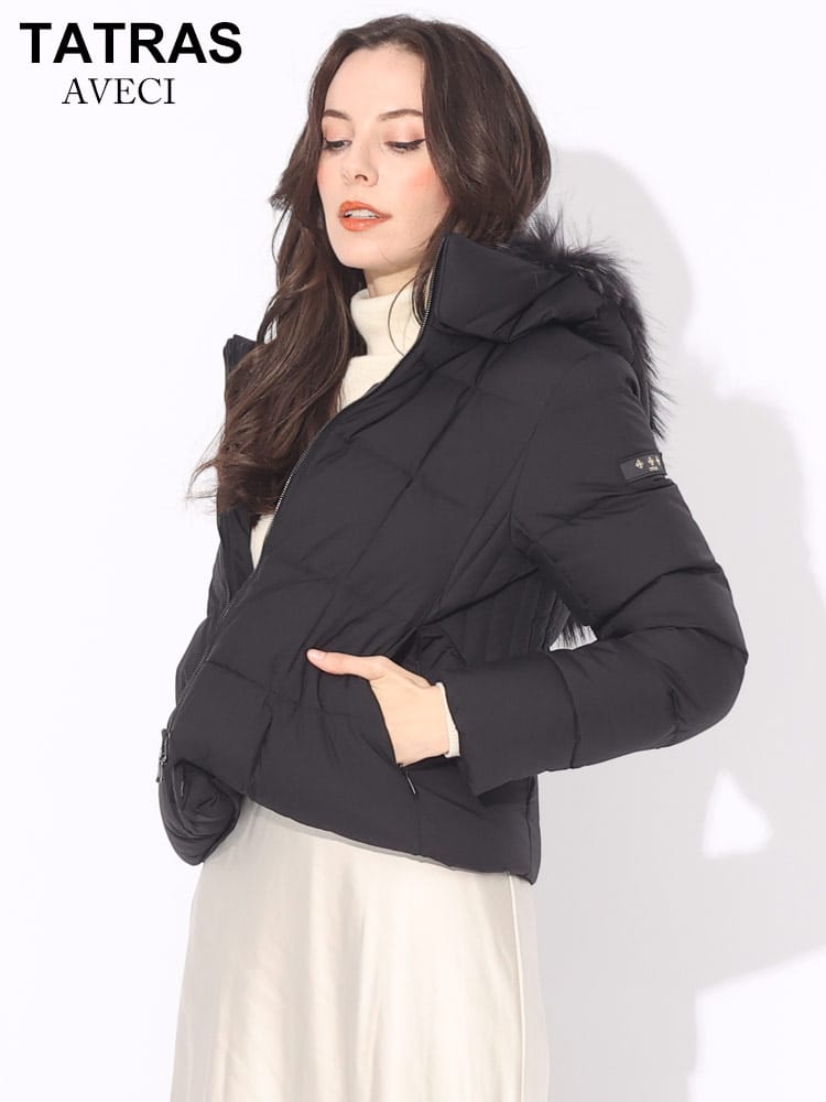 TATRAS (タトラス) ファーフード フルジップ ダウンジャケット AVECI TRLLTAT23A4866 ブランド レディース アウター