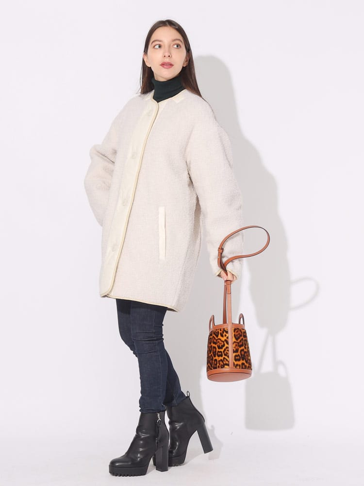 ISABEL MARANT (イザベルマラン) リバーシブル ボア×キルティング 