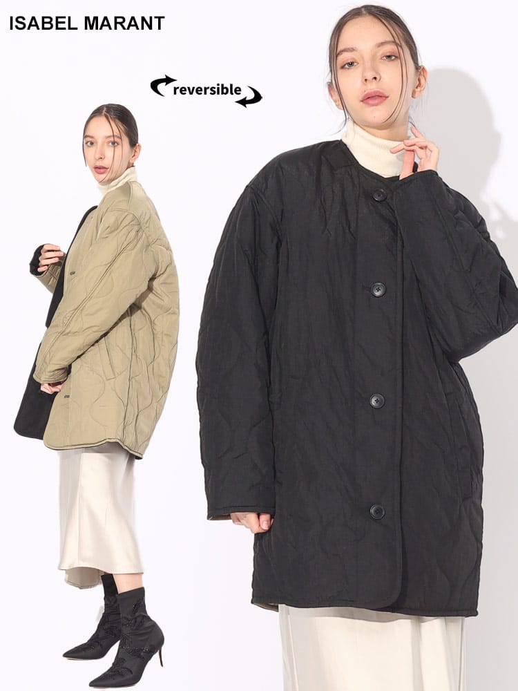 ISABEL MARANT (イザベルマラン) リバーシブル キルティング コート NESMA IMLA0140FAA3C51 ブランド レディース アウター