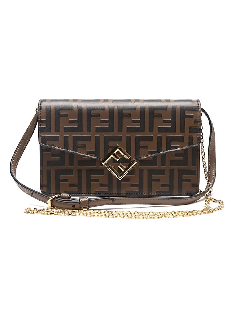 FENDI (フェンディ) 2WAY チェーン ロゴ ウォレット FDL8M0488AQ1Q ブランド レディース バッグ 鞄