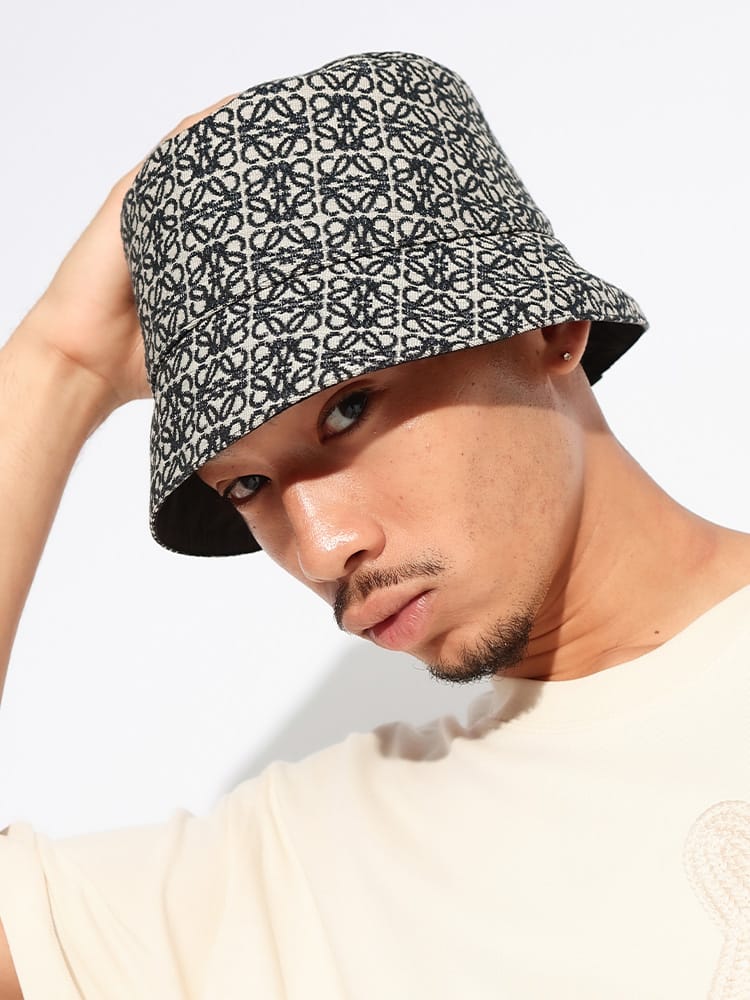 LOEWE (ロエベ) リバーシブル アナグラム バケットハット メンズ