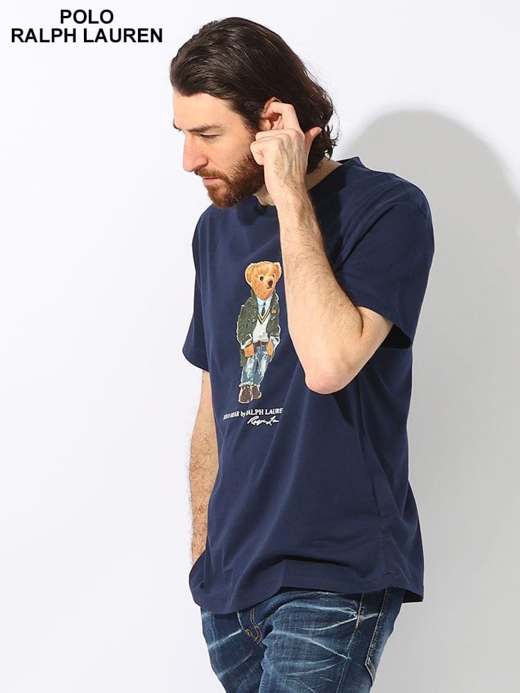 POLO RALPH LAUREN (ポロラルフローレン) ポロベアプリント クルーネック 半袖 Tシャツ RL710854497 ブランド メンズ 男性 トップス