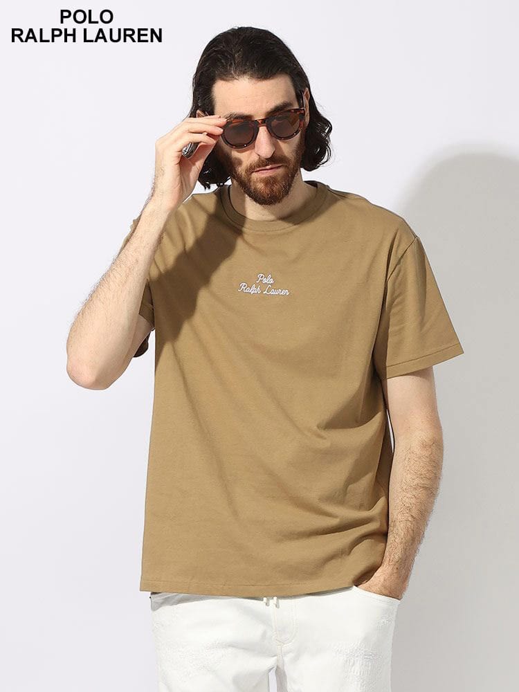 POLO RALPH LAUREN (ポロラルフローレン) フロント刺繍＆裾ミニロゴ クルーネック 半袖 Ｔシャツ RL710936585 ブランド メンズ 男性 トップス