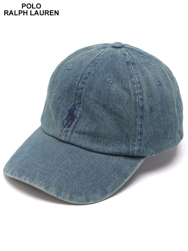 POLO RALPH LAUREN (ポロラルフローレン) クラシック ロゴ 刺繍 デニム キャップ CLASSIC SPORTS CAP DENIM RL710935283 ブランド メンズ 男性 帽子
