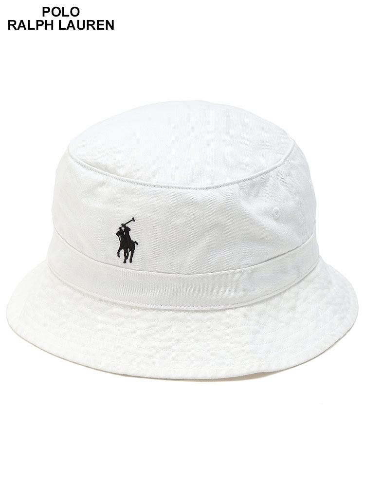 POLO RALPH LAUREN (ポロラルフローレン) クラシック ポニー ロゴ刺繍 コットン バケットハット RL710798567 ブランド メンズ 男性 帽子
