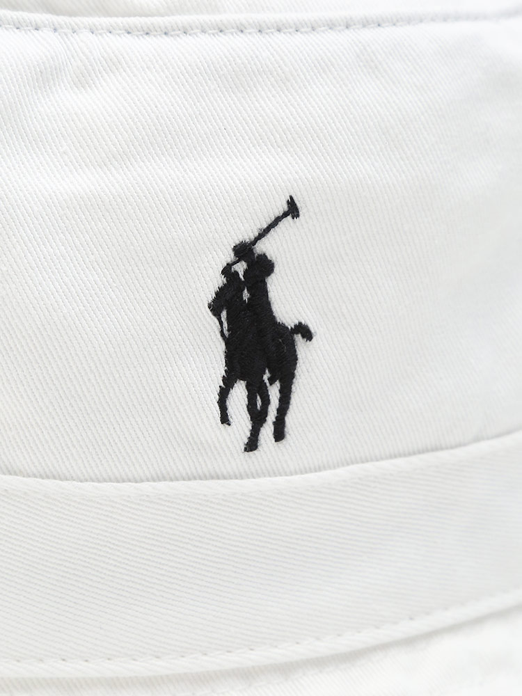 POLO RALPH LAUREN (ポロラルフローレン) クラシック ポニー ロゴ刺繍 コットン バケットハット RL【サカゼン公式通販】