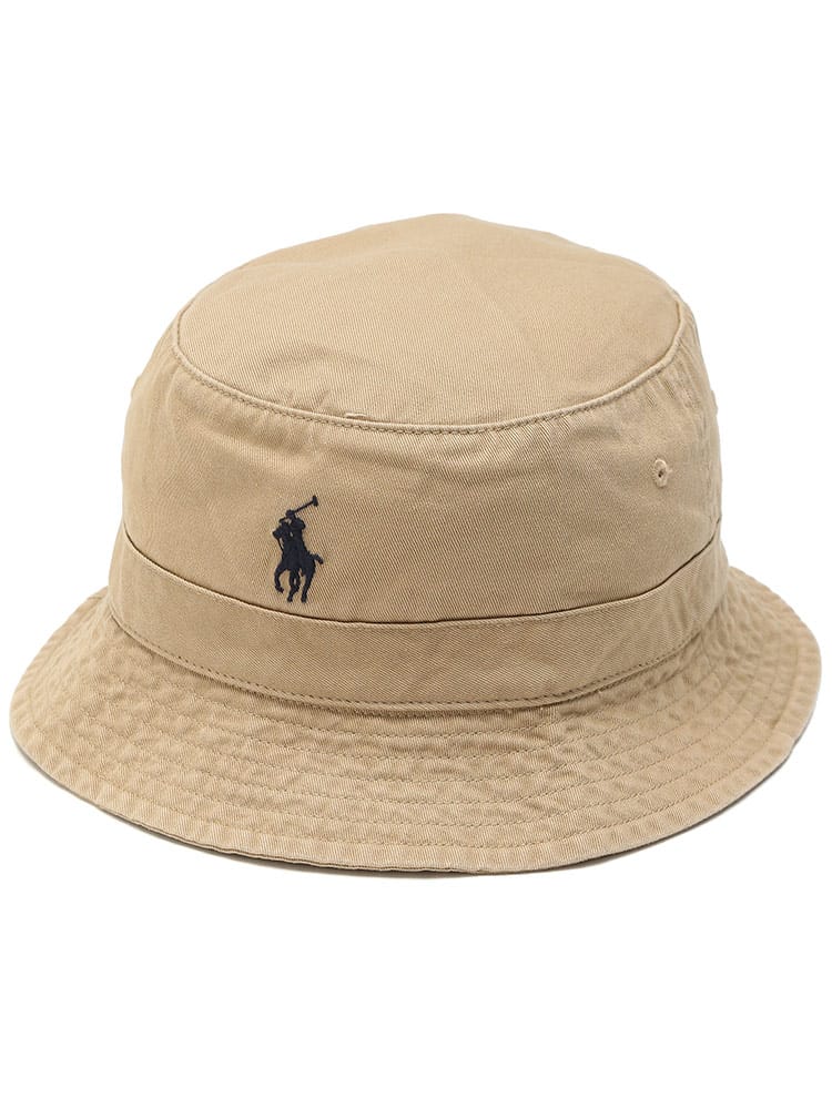 POLO RALPH LAUREN (ポロラルフローレン) クラシック ポニー ロゴ刺繍 コットン バケットハット RL710798567 ブランド メンズ 男性 帽子