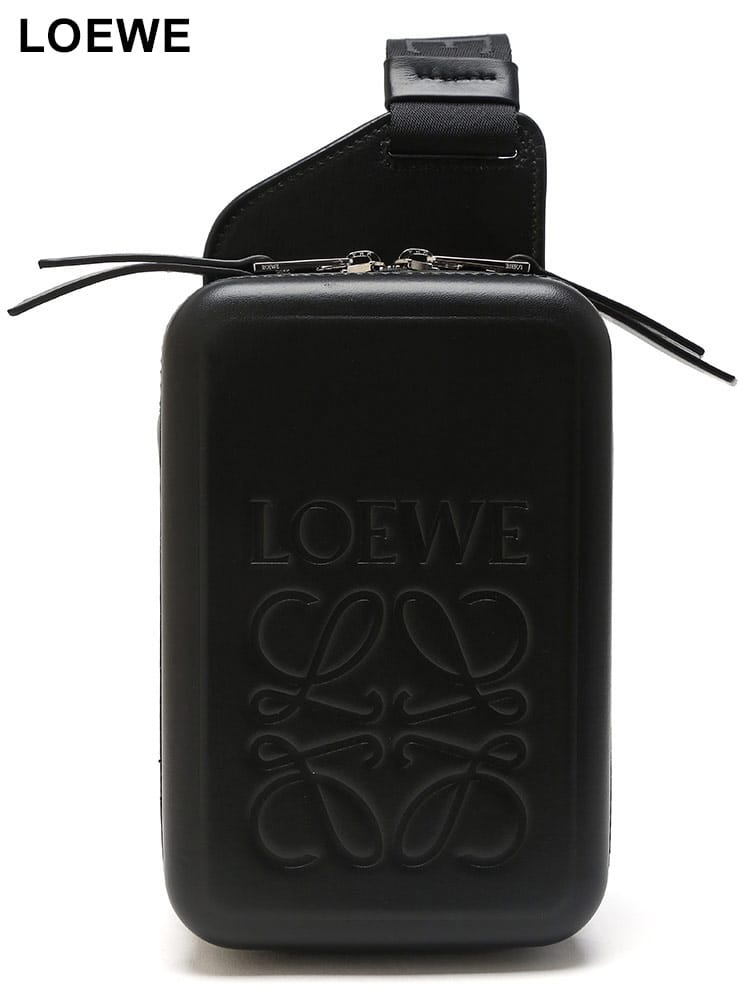 LOEWE (ロエベ) スムースカーフ モールデッド スリング クロスボディー 
