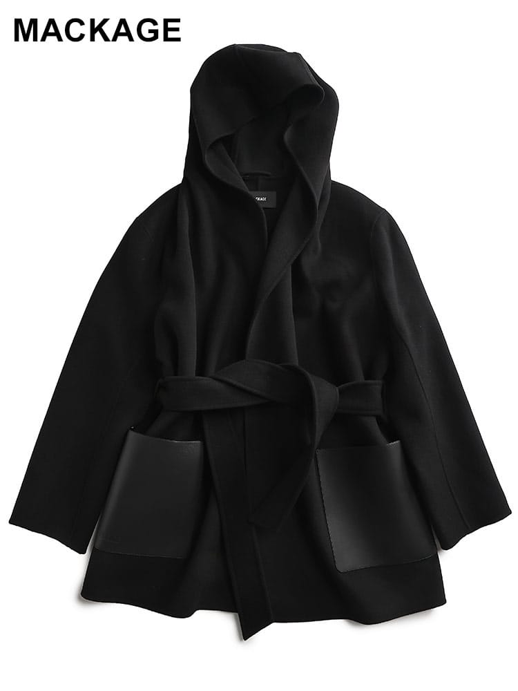 MACKAGE (マッカージュ) パッチポケット ショート ラップコート MKGLAZRA4 レディース