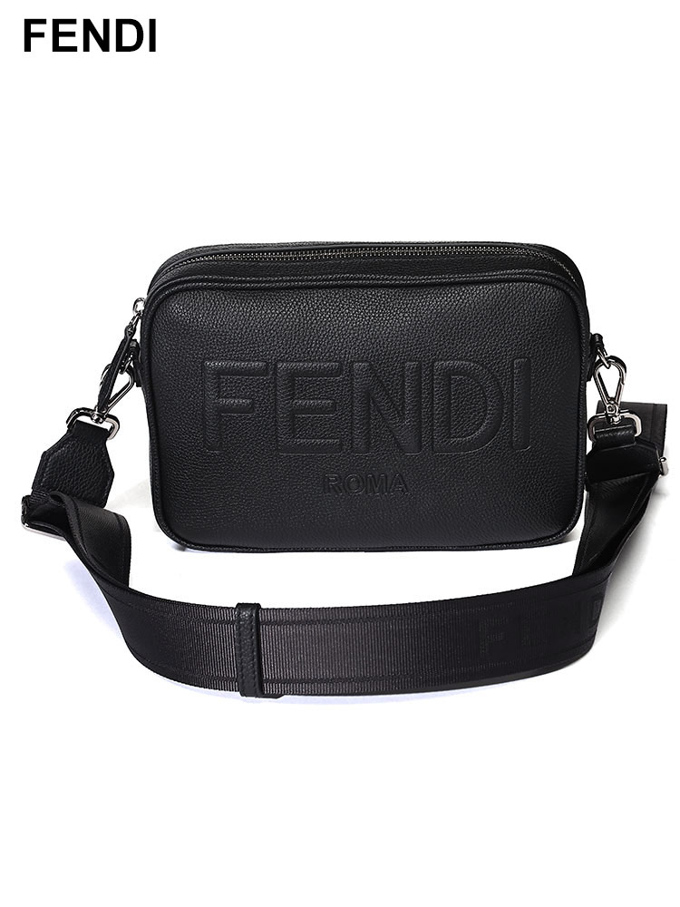 FENDI (フェンディ) レザー ロゴ ショルダーバッグ FD7M0286AMAC メンズ【サカゼン公式通販】