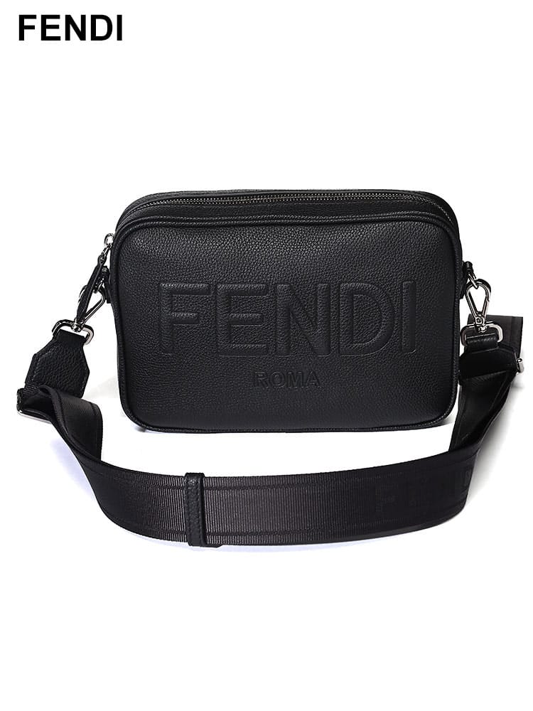 FENDI (フェンディ) レザー ロゴ ショルダーバッグ FD7M0286AMAC 