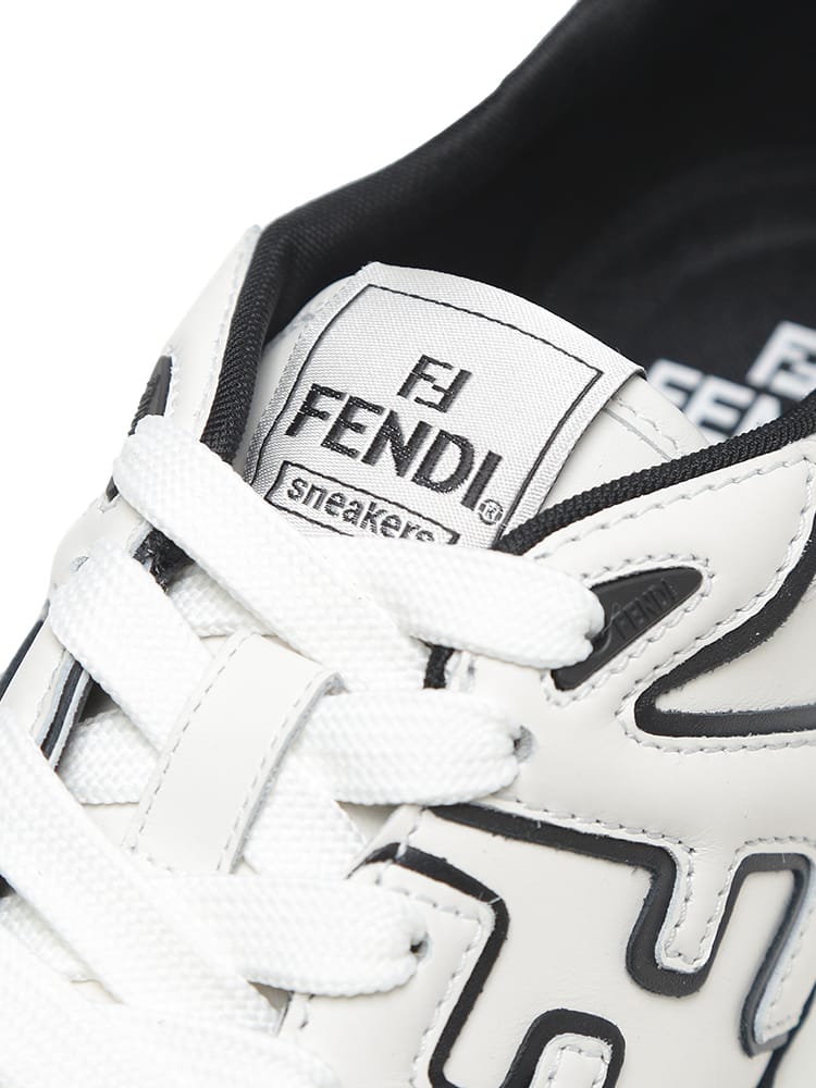 FENDI (フェンディ) レザー フェンディ マッチ スニーカー